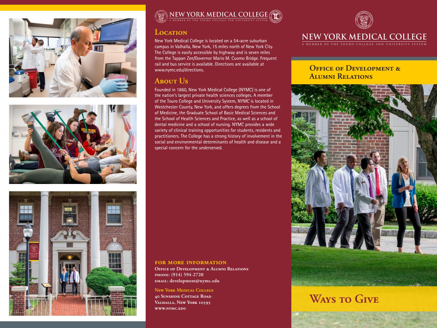 Ways To Give by New York Medical College Issuu