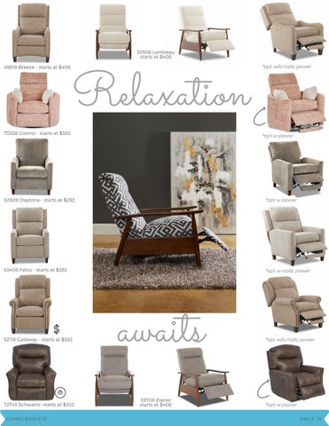 Meridien Marketing 家具目录 · Klaussner Quick-Upholstery 指南 第 18 页