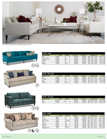 Meridien Marketing 家具目录 · Klaussner Quick-Upholstery 指南 第 3 页