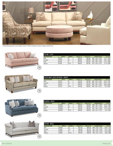 Meridien Marketing 家具目录 · Klaussner Quick-Upholstery 指南 第 4 页