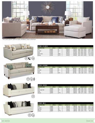 Meridien Marketing 家具目录 · Klaussner Quick-Upholstery 指南 第 5 页