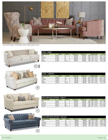 Meridien Marketing 家具目录 · Klaussner Quick-Upholstery 指南 第 8 页