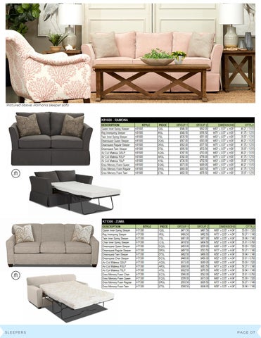 Meridien Marketing 家具目录 · Klaussner Quick-Upholstery 指南 第 9 页