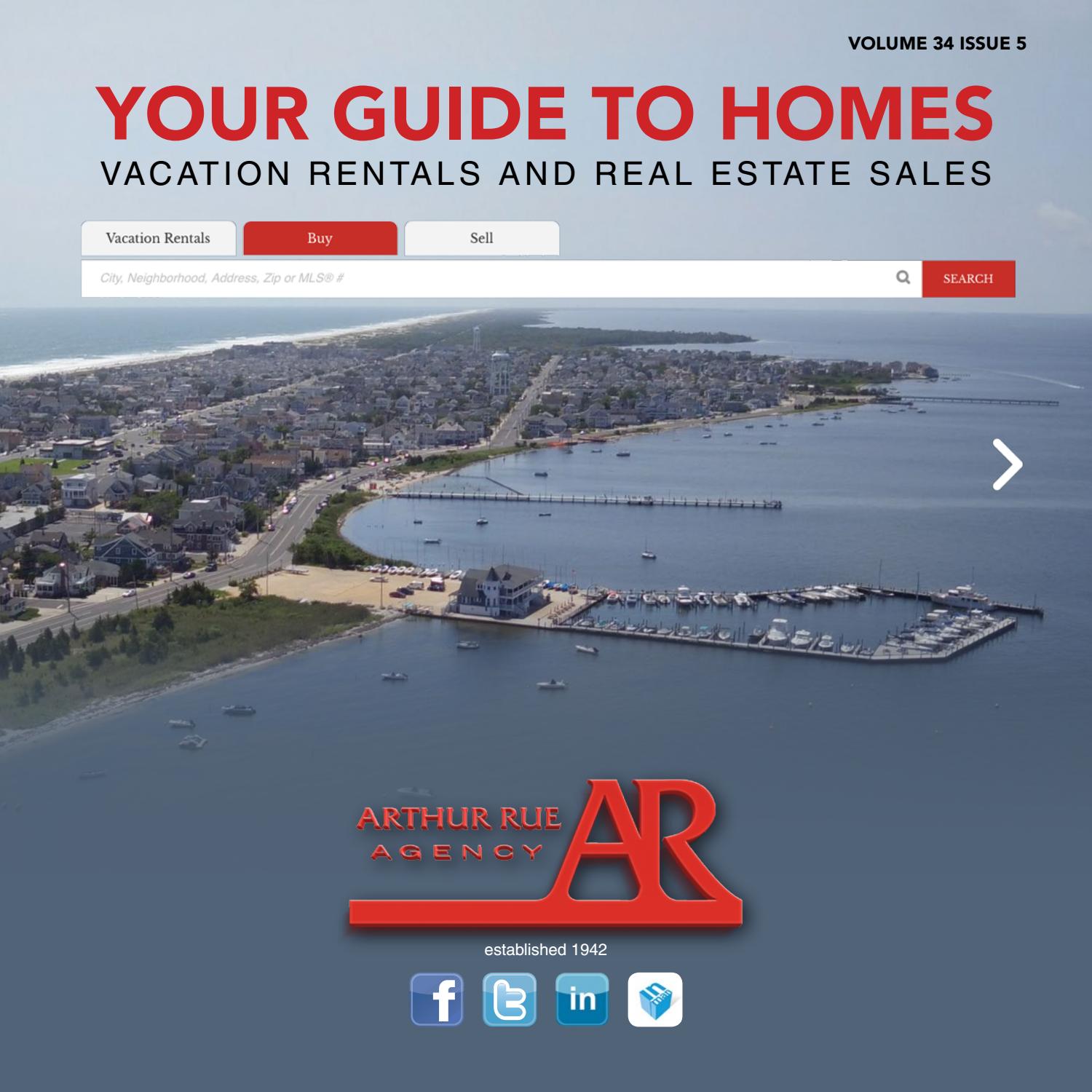 Arthur Rue Agency Real Estate & Rentals Volume 34 No 5 by