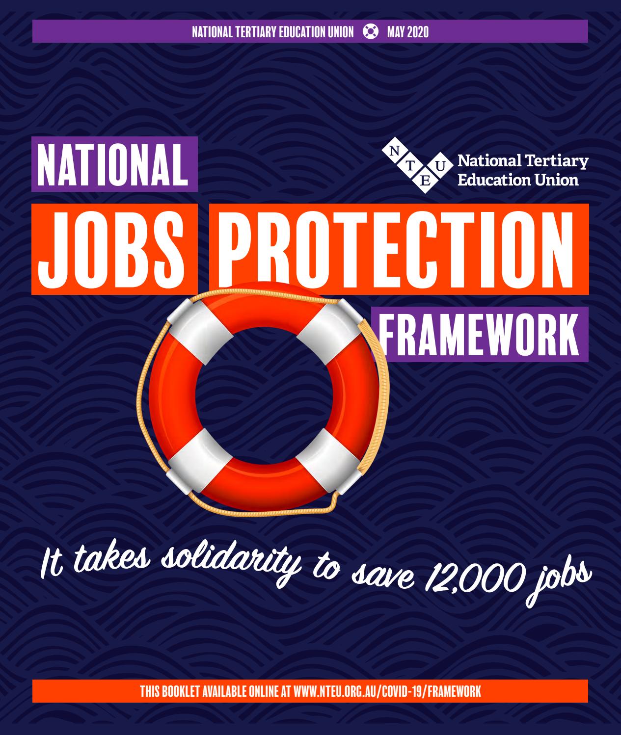 National Jobs Protection Framework by NTEU Issuu