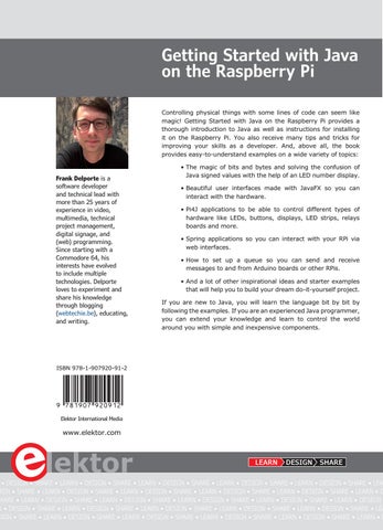 Getting Started with Java on the Raspberry Pi (Extract) by Elektor - Issuu