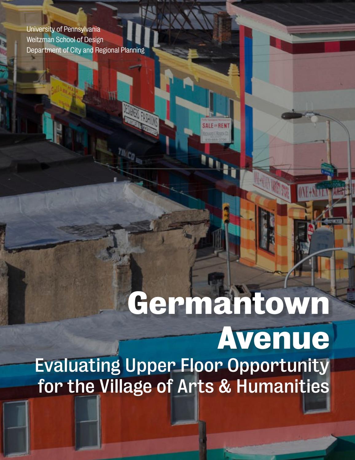Germantown Avenue Evaluating Upper Floor Opportunityfor the Village of