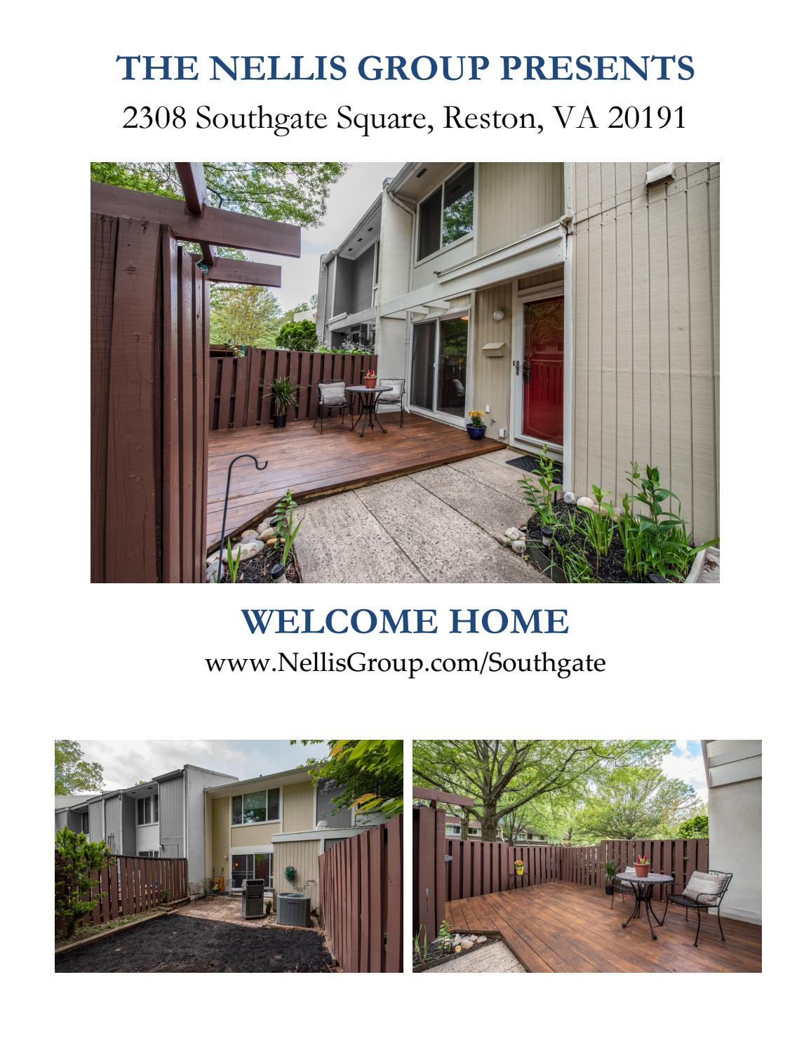 2308 Southgate Square, Reston, VA 20191 by Nellis Group Issuu