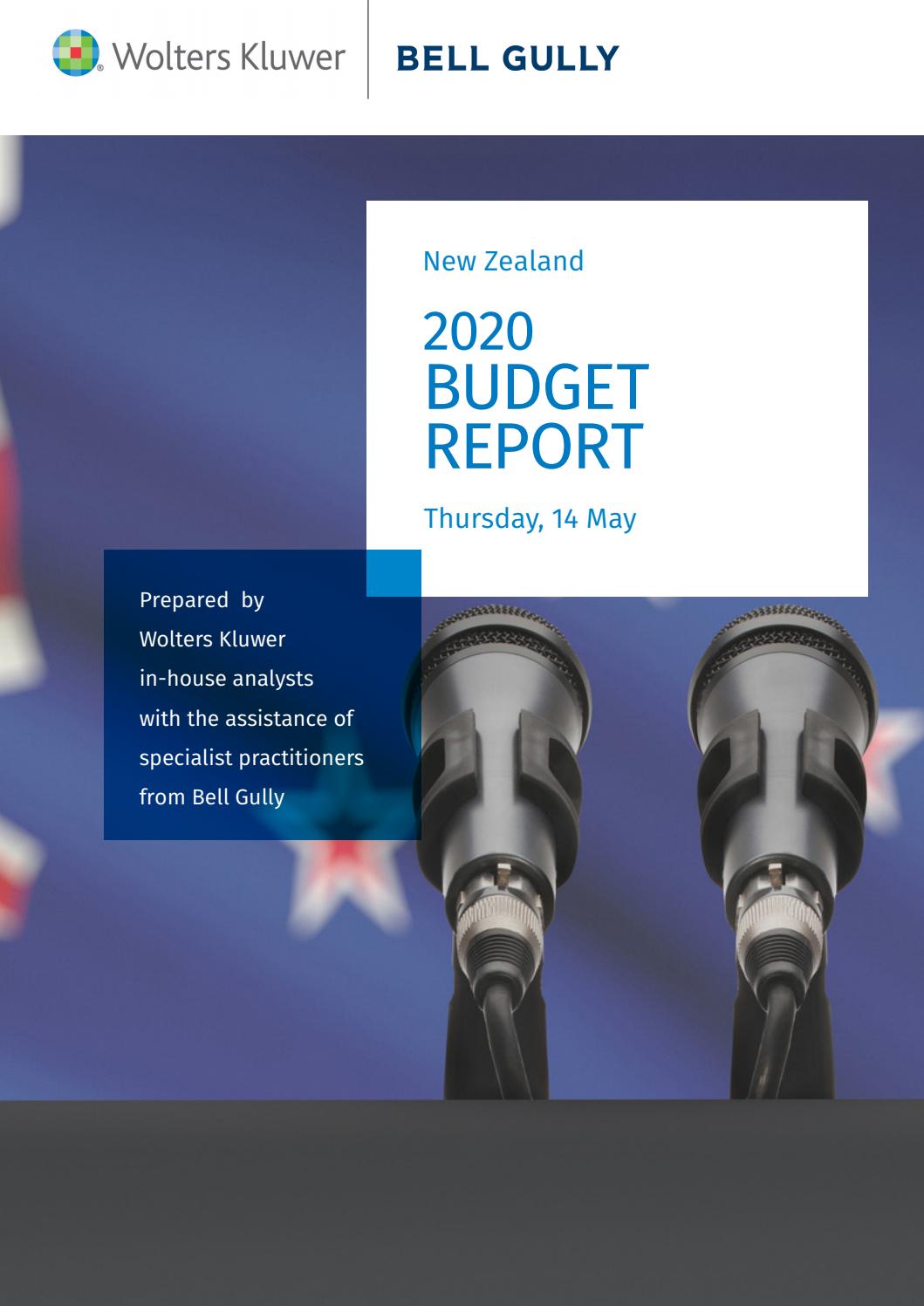 Wolters Kluwer New Zealand Budget Report 2020 By Bell Gully Issuu Wolters Kluwer New Zealand Budget Report 2020 By Bell Gully Issuu