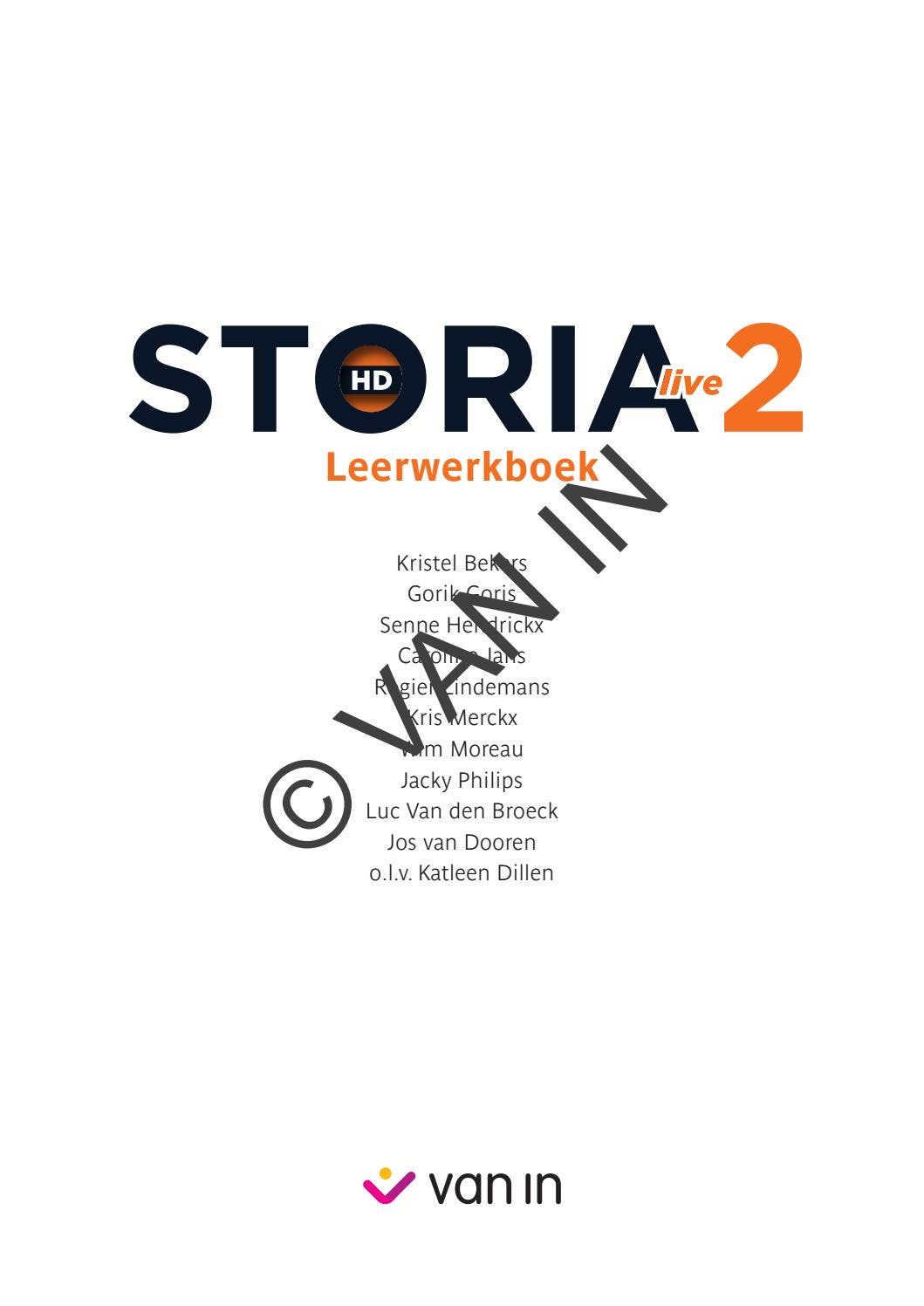 STORIA HD Live 2 - voorbeeldexemplaar by VAN IN - Issuu