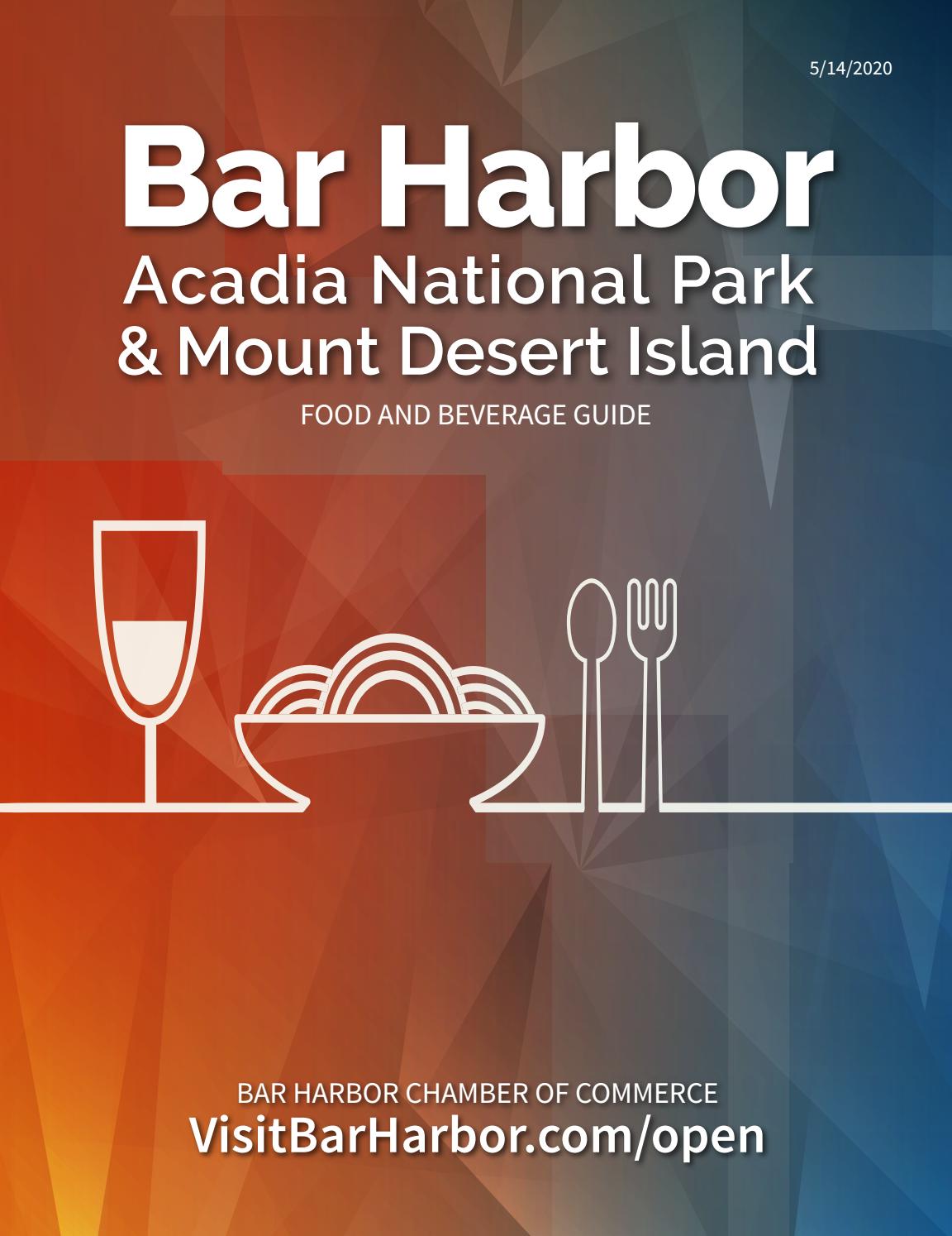 Bar Harbor Food and Beverage Guide by Bar Harbor Chamber of Commerce