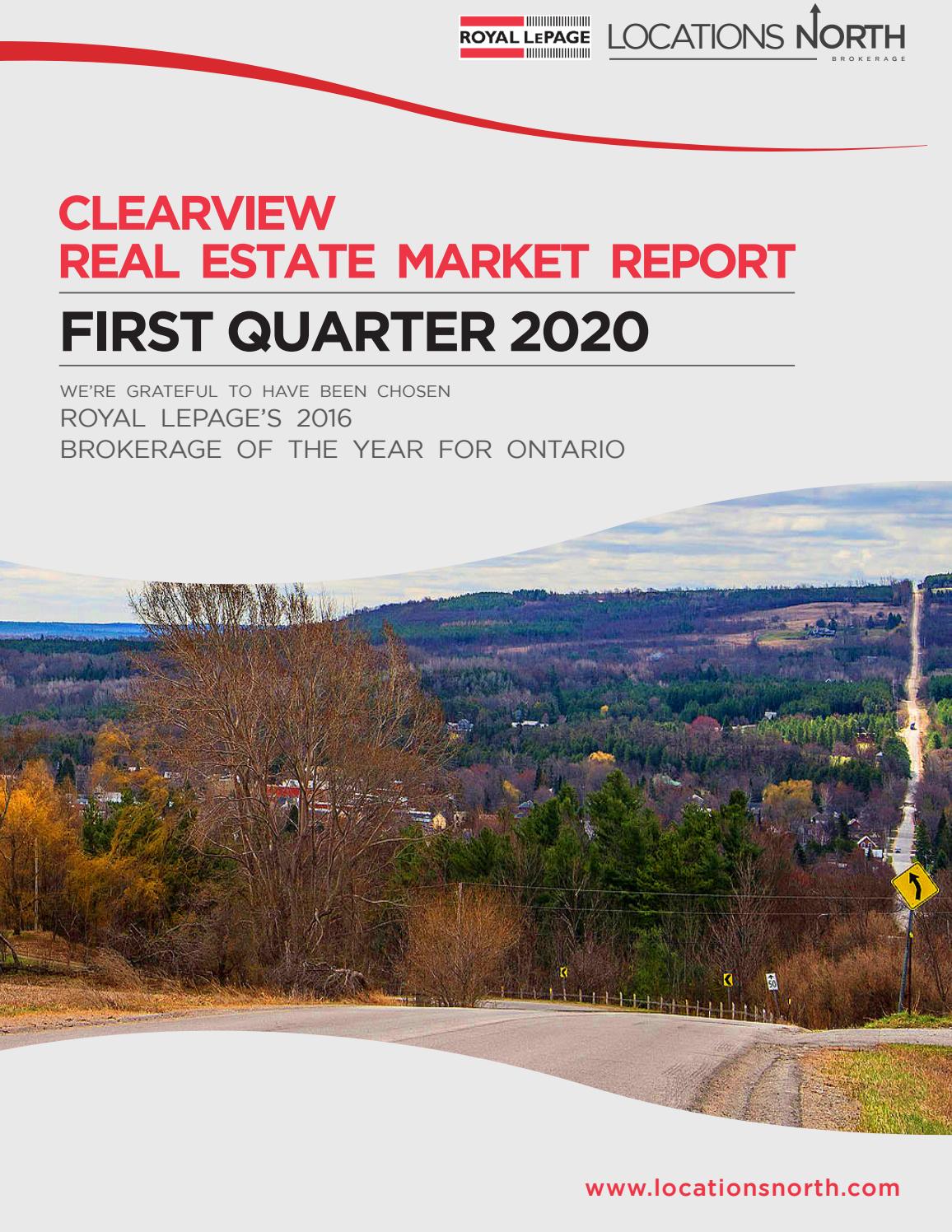 Clearview Market Report 1st Quarter Royal Lepage Locations North