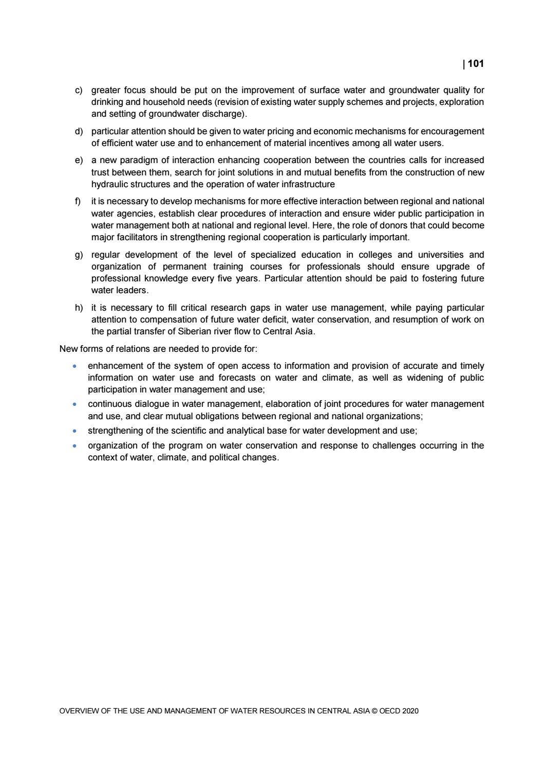 Overview of the use and management of water resources in Central Asia ...
