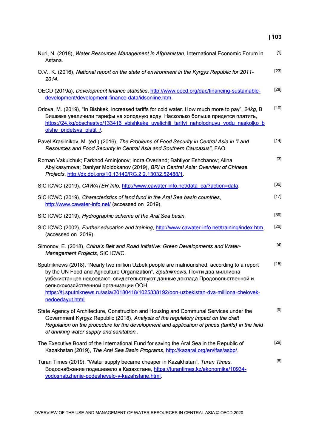 Overview of the use and management of water resources in Central Asia ...
