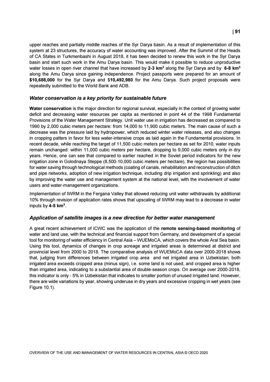 Overview of the use and management of water resources in Central Asia ...