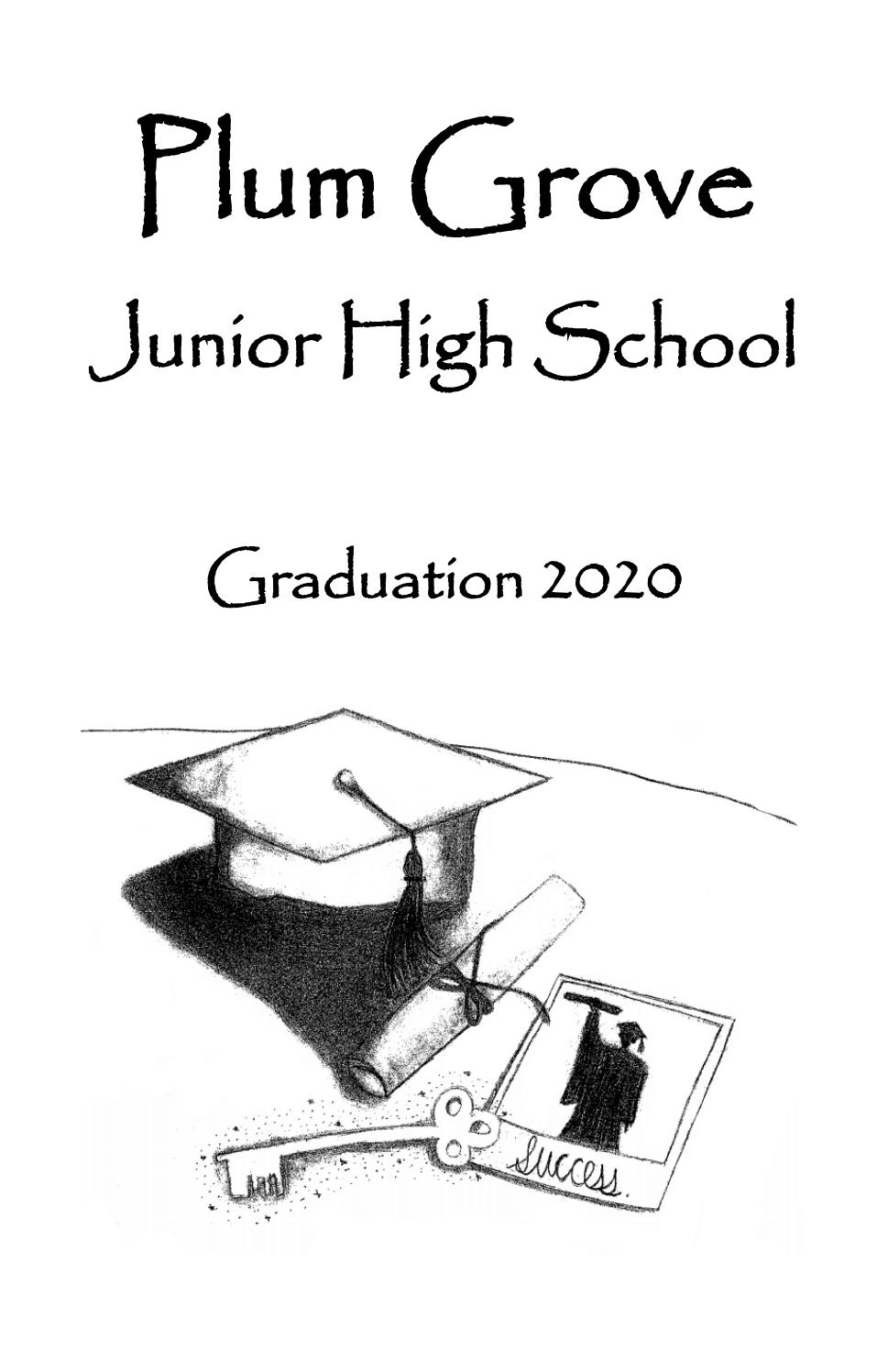Plum Grove Junior High School Graduation Program by Community