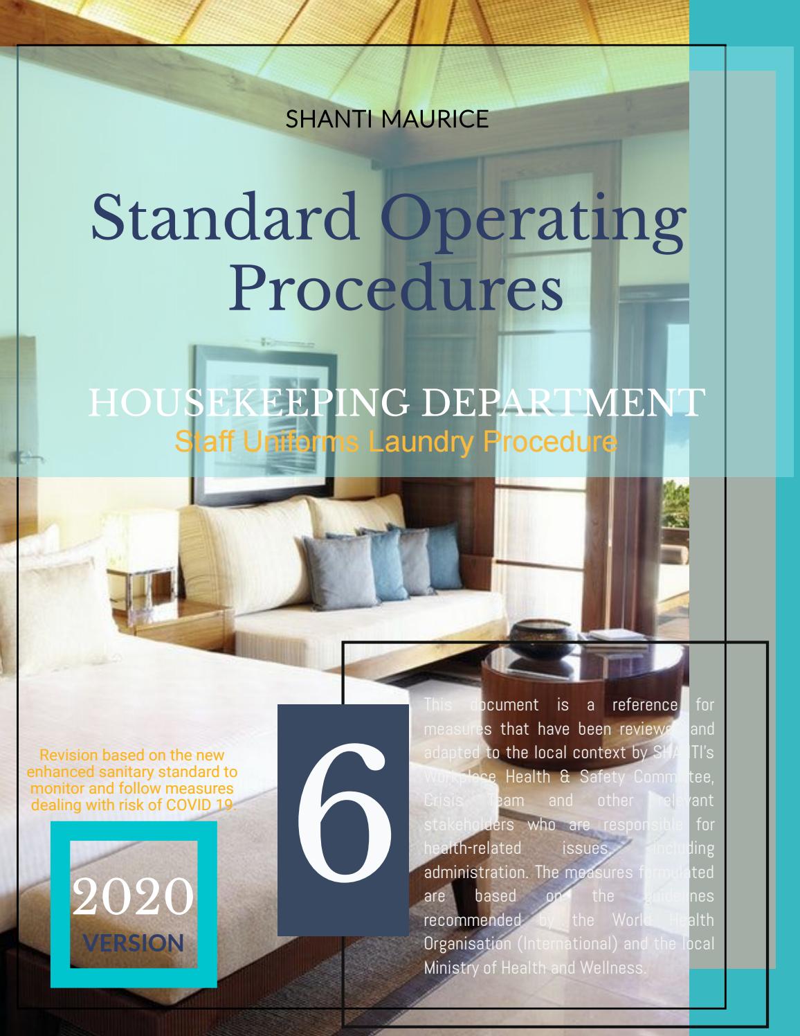 HK COV 6 STAFF UNIFORMS LAUNDRY PROCEDURE by outsource.options Issuu