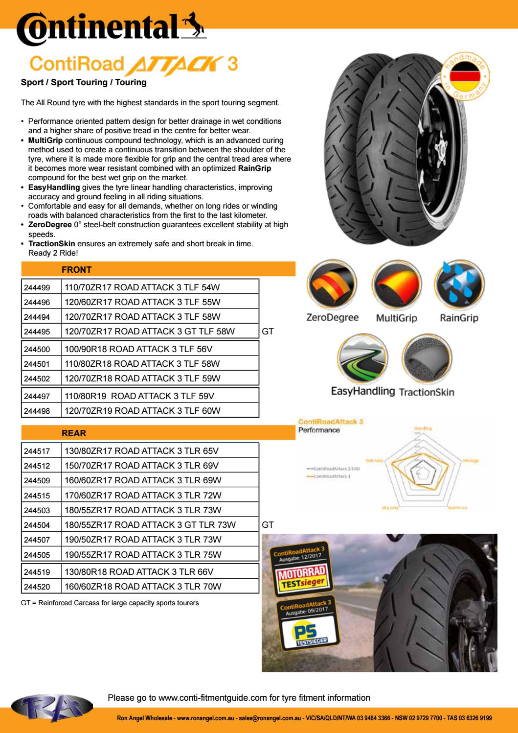 Continental Motorcycle Tyre Catalogue 2020 by Ron Angel Issuu