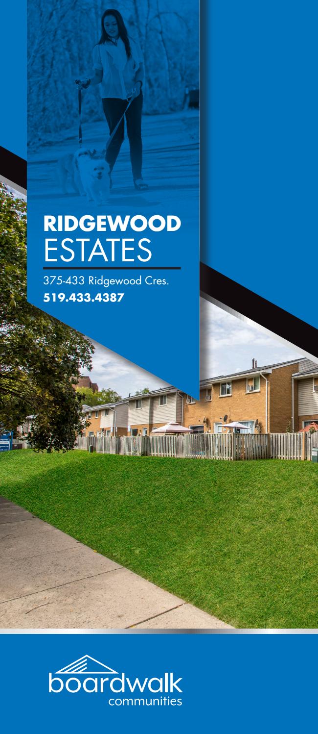 Ridgewood Estates Boardwalk Communities Trifold Brochure by