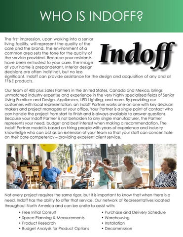Indoff 家具目录 · Senior Living Flipbook 第 2 页