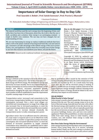 solar energy research article