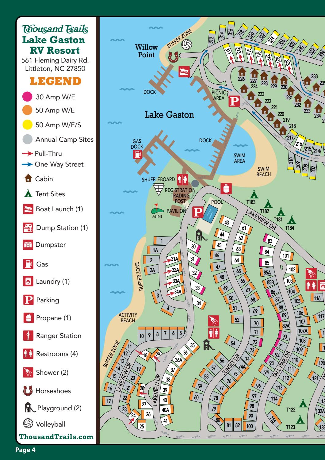 Thousand Trails Lake Gaston RV Resort by AGS/Texas Advertising Issuu