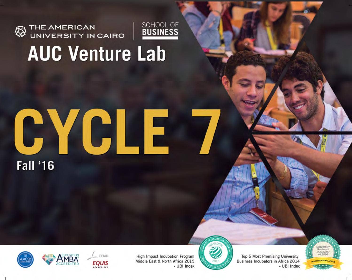 AUC Venture Lab Fall'16 Brochure by AUC Venture Lab - Issuu