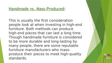 PURCHASING HIGH-END 家具 ? ASK YOURSELF THESE QUESTIONS BEFORE MAKING THE FINAL DECISION 第 4 页