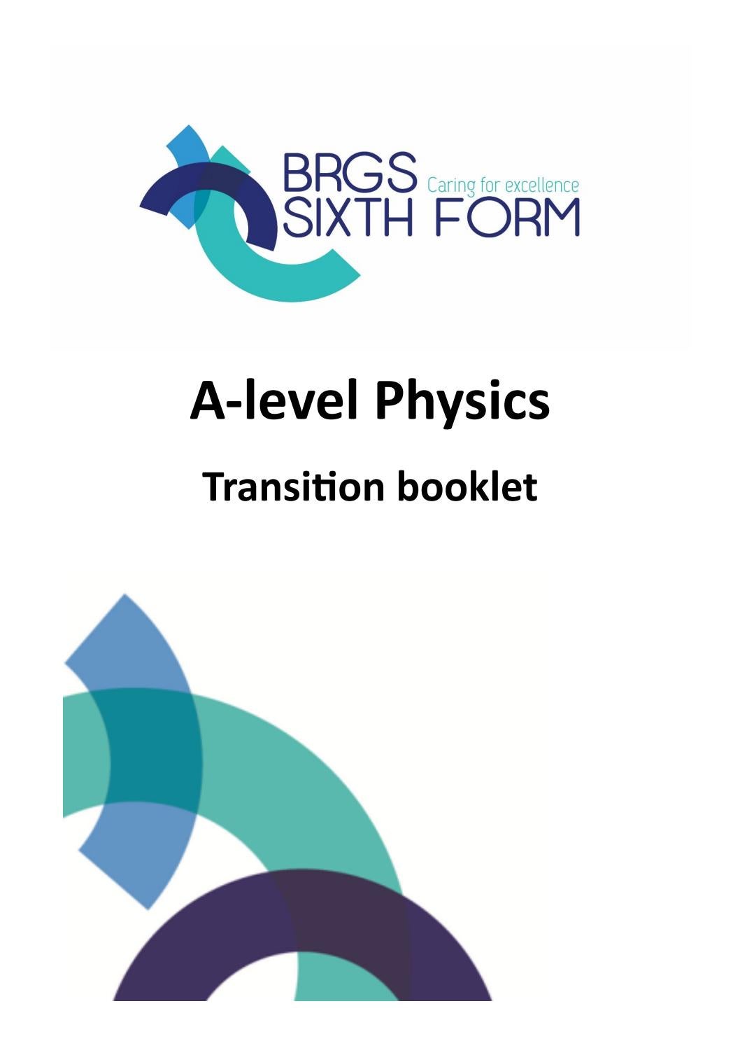 Physics A Level Transition by Schudio Issuu