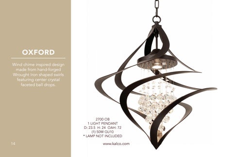 Kalco Lighting Classics 灯饰目录 2020 第 14 页