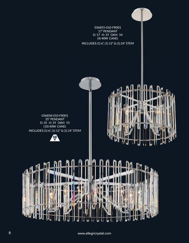 Kalco Lighting January 2020 Catalog 灯饰目录 · Allegri 水晶 by 第 9 页