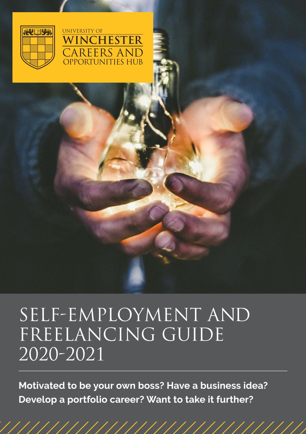 SELFEMPLOYMENT AND FREELANCING GUIDE 20202021 by University of