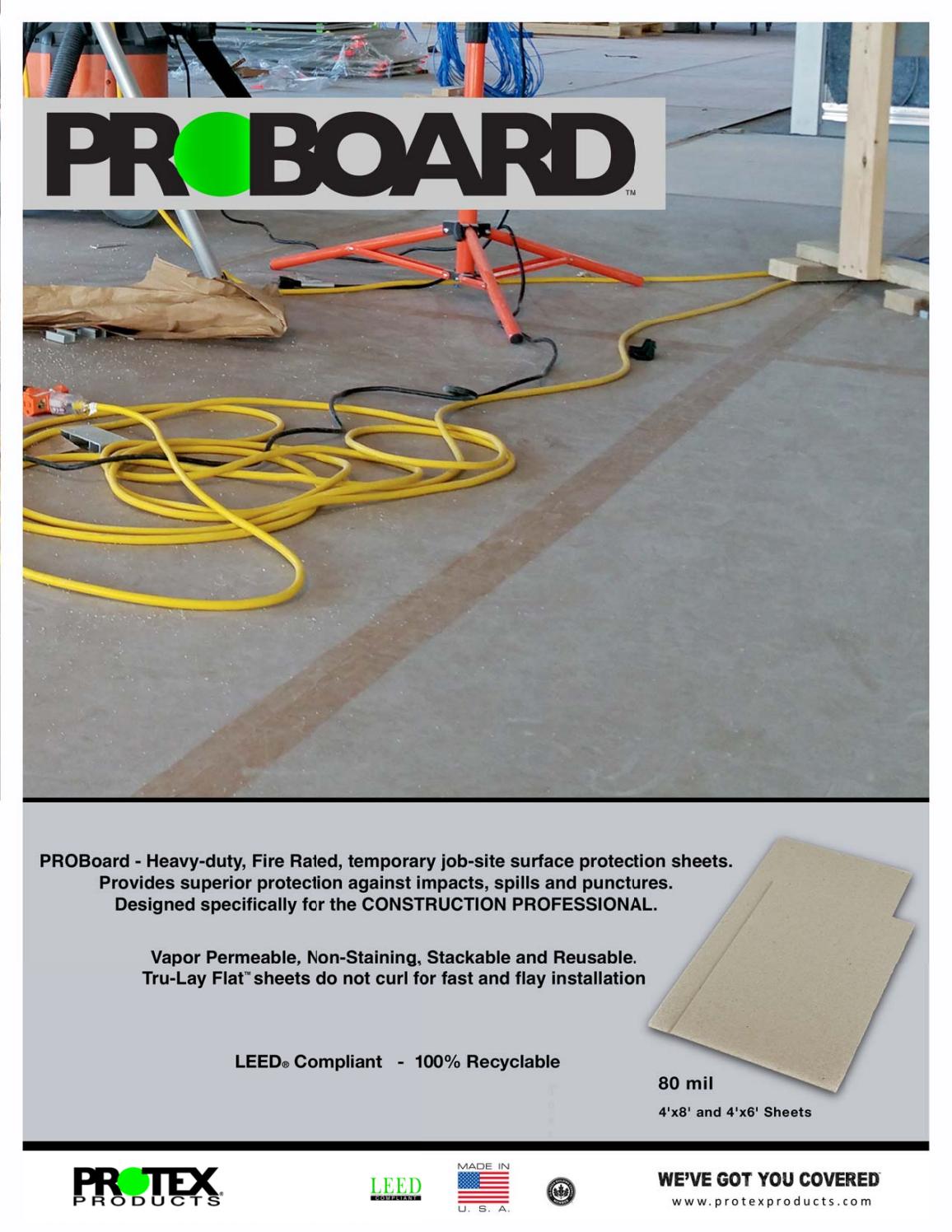 PROTEX PROBoard by Ram Tool Construction Supply Co. Issuu