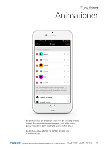 Casambi Bluetooth ljusstyrning 第 11 页