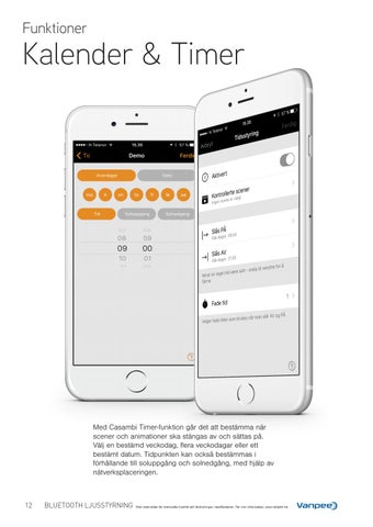 Casambi Bluetooth ljusstyrning 第 12 页