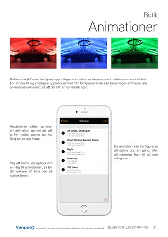 Casambi Bluetooth ljusstyrning 第 21 页
