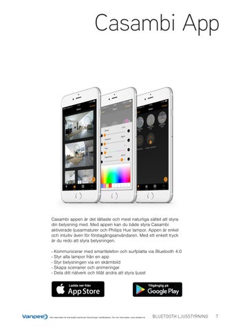Casambi Bluetooth ljusstyrning 第 7 页