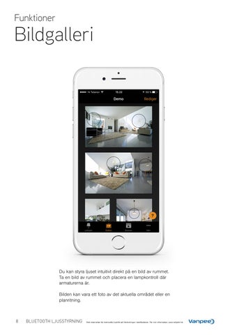 Casambi Bluetooth ljusstyrning 第 8 页
