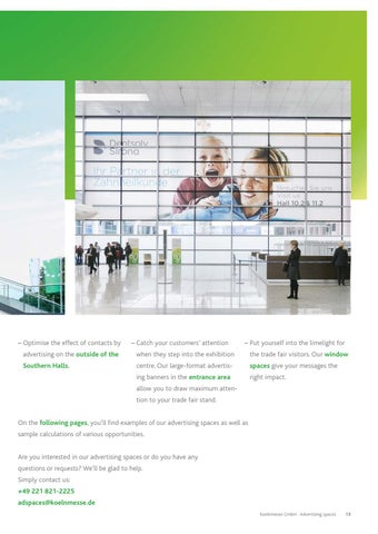 Koelnmesse GmbH 家具目录 · Werbeflächenkatalog 英文 A 2021 第 13 页