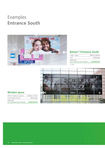 Koelnmesse GmbH 家具目录 · Werbeflächenkatalog 英文 A 2021 第 14 页