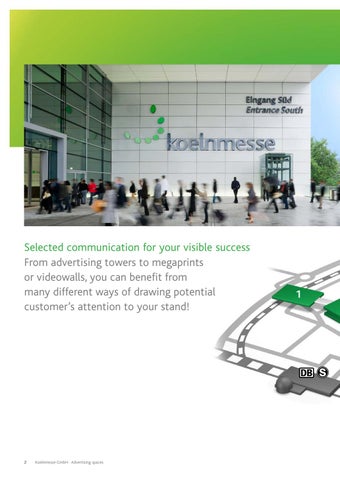 Koelnmesse GmbH 家具目录 · Werbeflächenkatalog 英文 A 2021 第 2 页