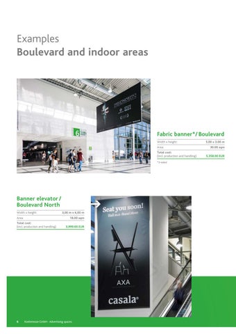 Koelnmesse GmbH 家具目录 · Werbeflächenkatalog 英文 A 2021 第 6 页