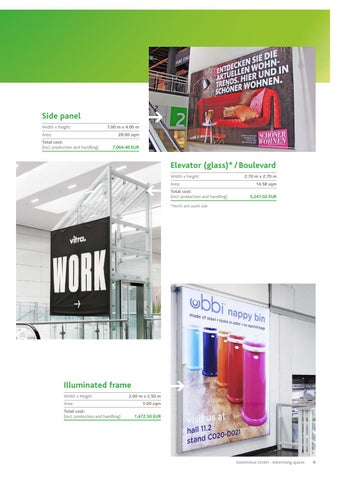 Koelnmesse GmbH 家具目录 · Werbeflächenkatalog 英文 A 2021 第 9 页