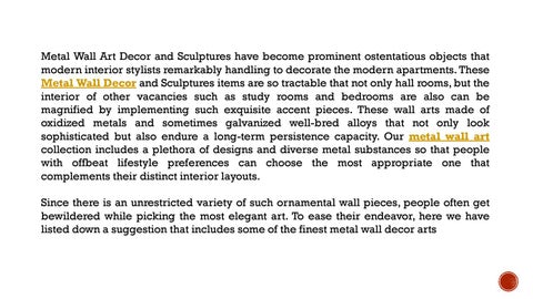 金属 Wall Art 软装 And Sculptures: Enhance Your 室内 With A Sophisticated Allure 第 3 页