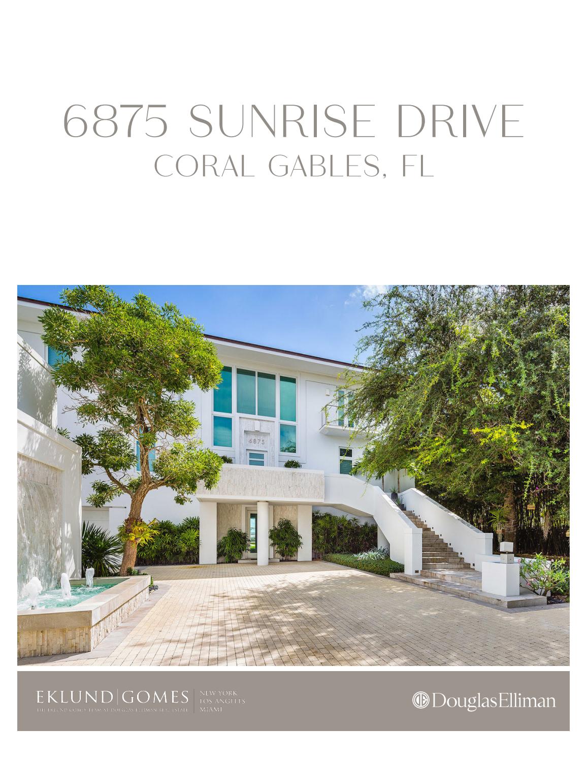 6875 Sunrise Drive, Coral Gables, Florida by The EklundGomes Team at