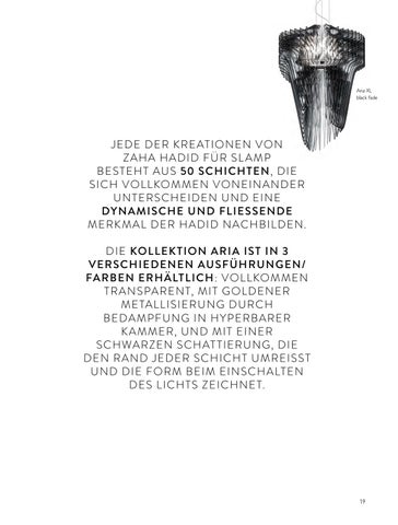 Zaha Hadid 灯饰产品集 小册 - 德文 第 19 页