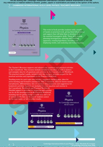 AS/A Level Physics Executive Preview by Cambridge International ...