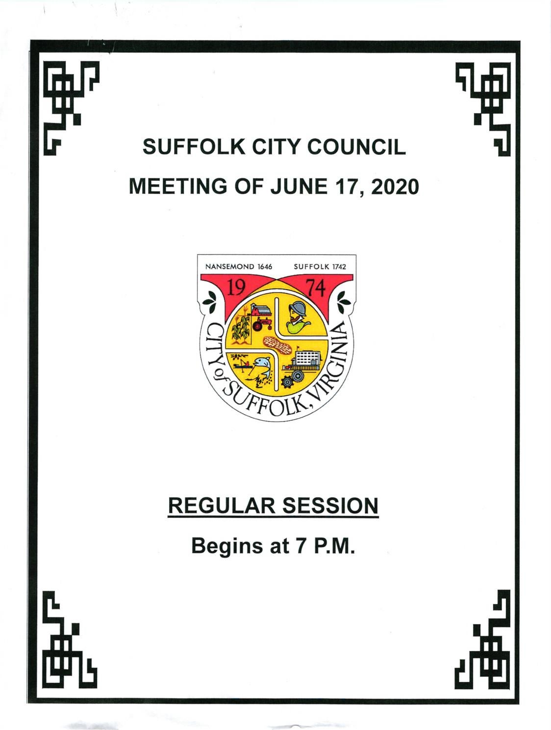 Suffolk City Council Meeting Full Agenda June 17 By City Of Suffolk Virginia Issuu