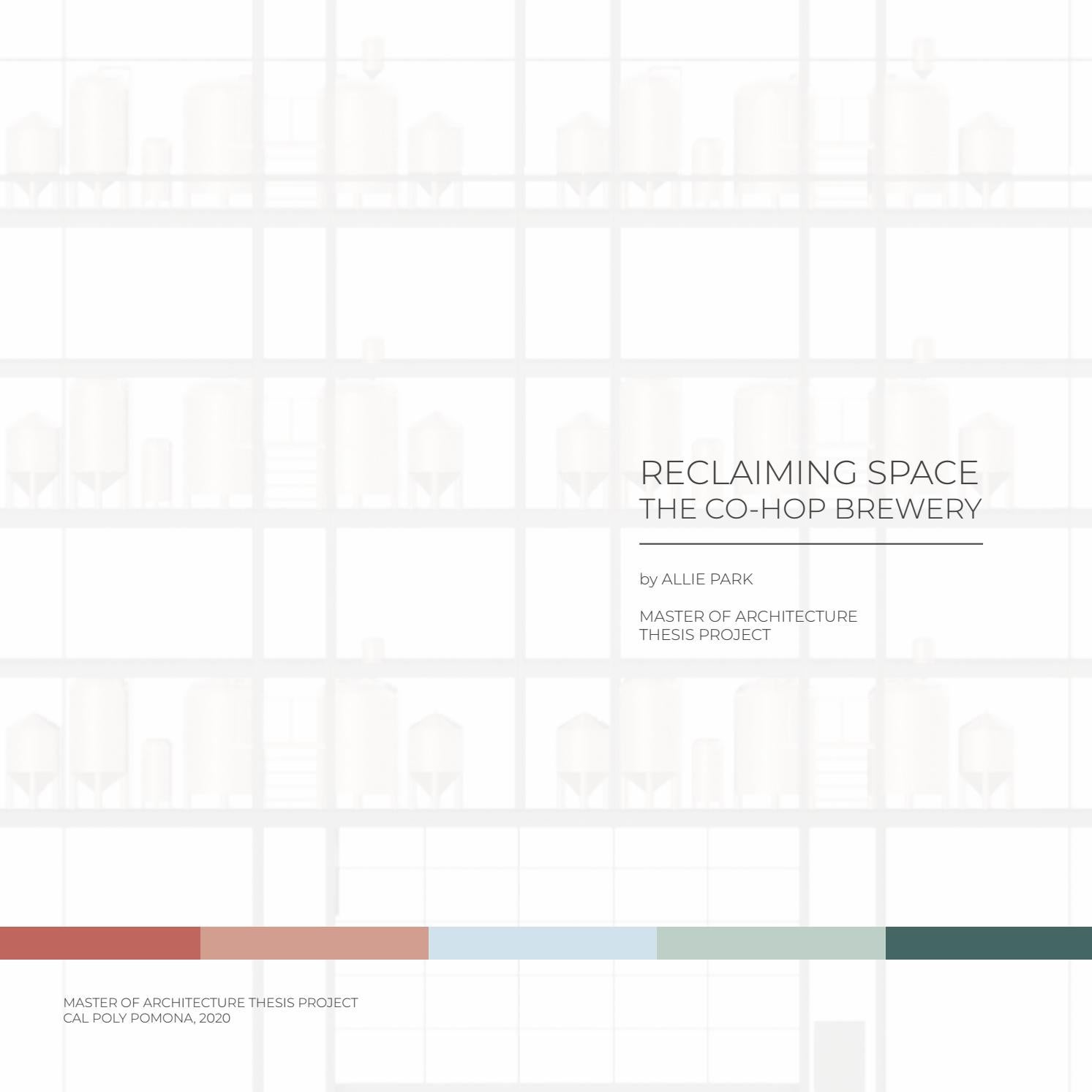 Cal Poly Pomona M.Arch Student Thesis Project, 2020 by Allie Park - Issuu