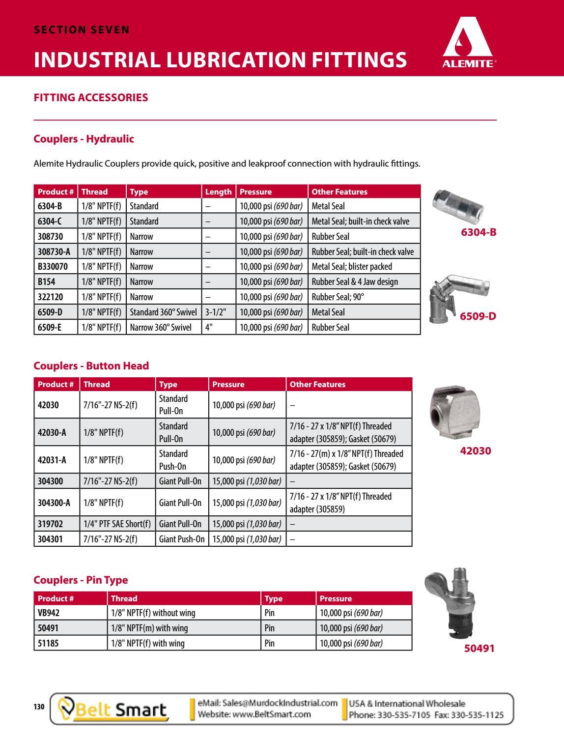 SKF Alemite Grease Fittings Hose Zirk Zirc Fittings PDF Catalogue